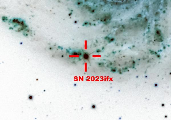 Supernova SN 2023ixf dans la galaxie M101
