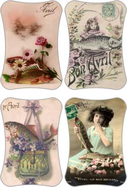Poisson d'Avril ! cartonnettes
