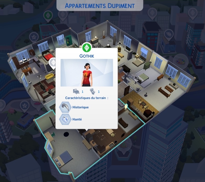 Semaine 2 - San Myshuno - Foyer Cassandra Gothik