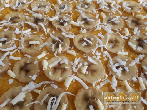 Tarte feuilletée banane exotique
