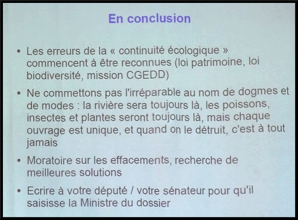 Une réunion d'information importante concernant l'effacement du bief du moulin de Belan sur Ource...