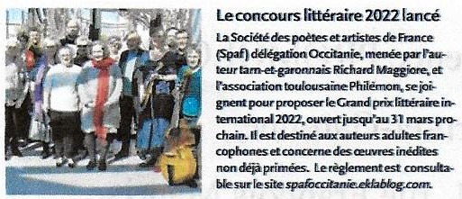 ANNONCES DU CONCOURS
