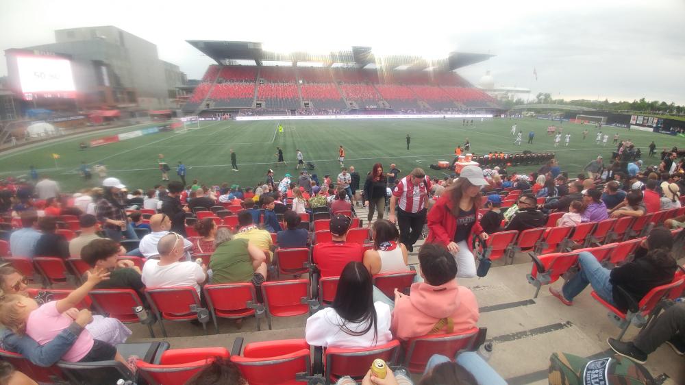 Atlético Ottawa versus Forge FC at TD Place on May 25th 2024