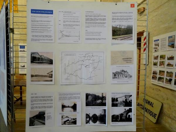 Une très belle exposition sur les 150 ans de la voie ferrée de Ravières à Châtillon sur Seine, à eu lieu Jully, dans l'Yonne