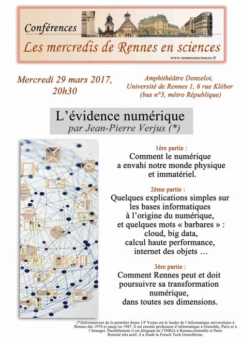 Le mercredi 29 mars, l'évidence numérique