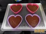 Cœurs fondants aux 3 chocolats 