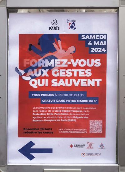 ☻ Une formation aux premier secours à la mairie du 6e par la Croix-Rouge