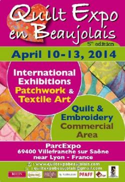 Quilt en Beaujolais 10 au 13 avril 2014