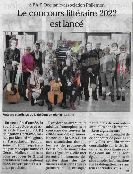 ANNONCES DU CONCOURS