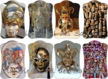 Cartonnettes " Masques Venise"