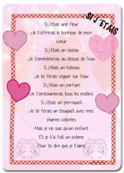 poème si j'étais