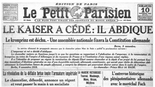 11 novembre 1918... Une première capitulation allemande
