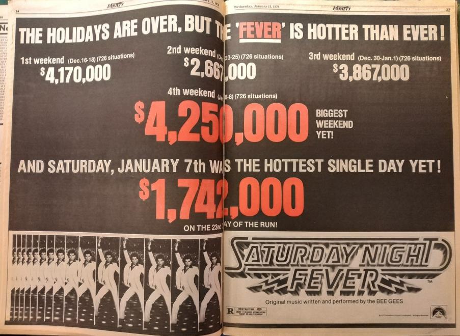 BOX OFFICE USA DU 15 DECEMBRE 1977 AU 21 DECEMBRE 1977