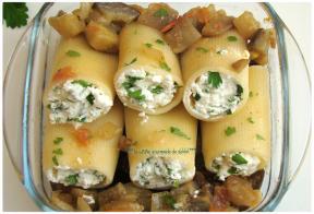 MILLERIGHI AU CHÈVRE FRAIS ET À L'AUBERGINE