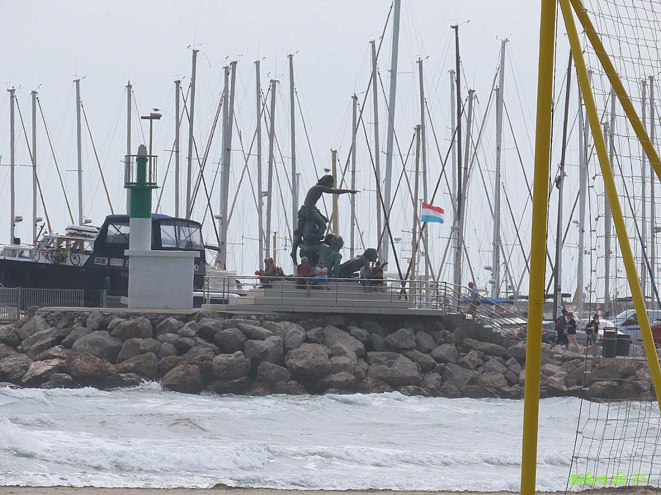 une sculpture à Palavas les Flots