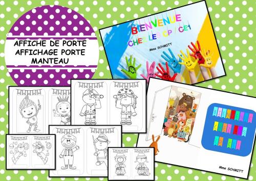 AFFICHES POUR PORTE ET PORTE MANTEAU