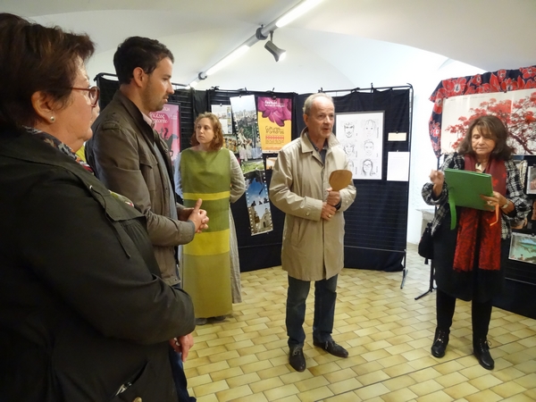 Le beau vernissage du Festival "Cultures sans frontières" de l'Association Châtillon-Scènes...