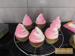Cupcakes printaniers fraise pistache