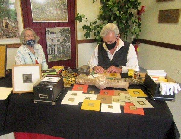 Une belle exposition sur "le bois dans tous ses états" à Aignay le Duc, a eu beaucoup de succès ...