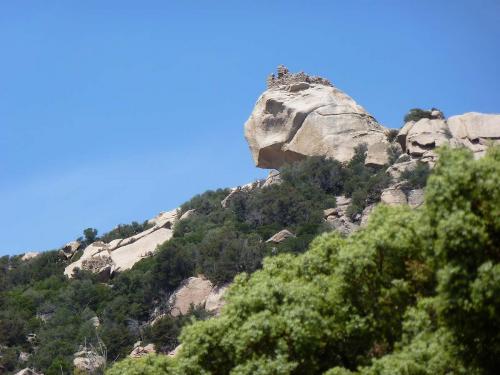 Roccapina : sa tour génoise et son lion (Corse)