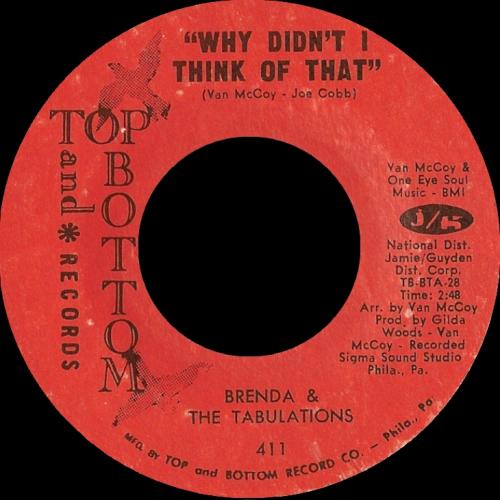 Brenda & The Tabulations : Album " Brenda & The Tabulations " Top And Bottom Records TB-LPS 100 [ US ] en 1970