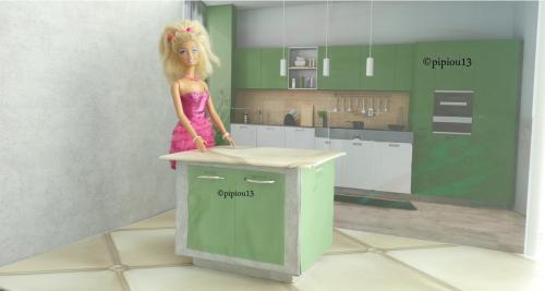 Studio-photos Barbie : la cuisine (1)