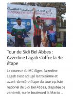 Tur de Bel-Abbès Lagab 1er de la 3ème étape