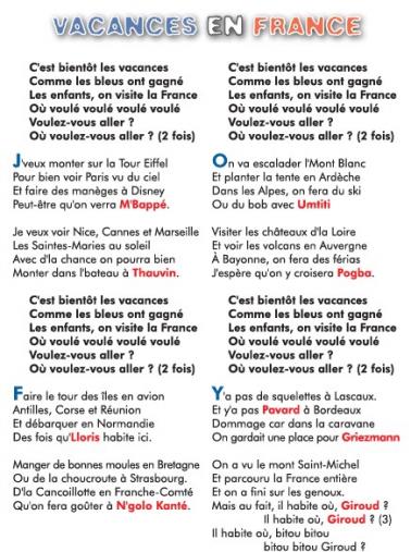 Vacances en France
