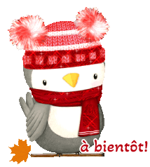 A BIENTÔT à plus tard blinkie hiver, automne et pluie