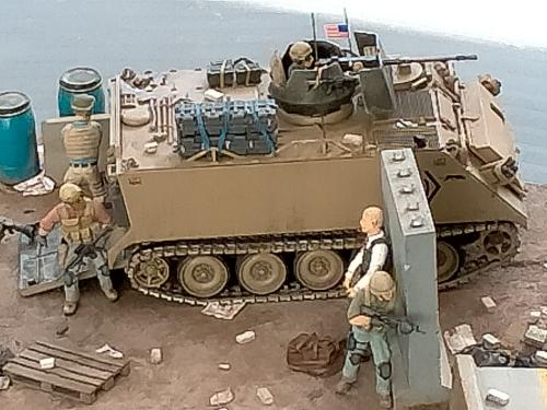 Diorama au 1/35 : sauvetage de VIP en Irak