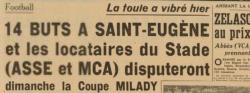 MCA Co-Locataire du Stade de Saint-Eugène avec l'ASSE