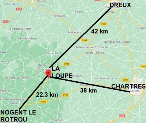 LA LOUPE, centre-ville & gare