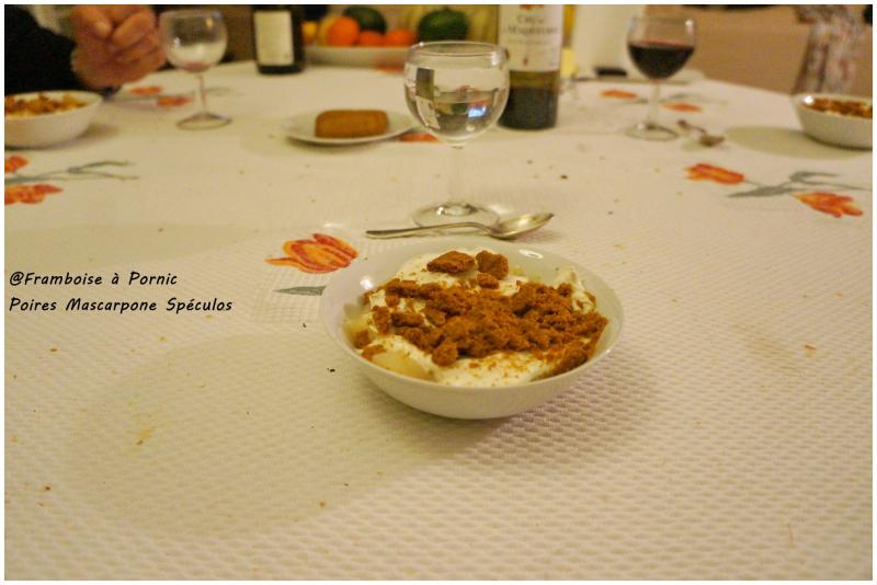 Poires Mascarpone Spéculos