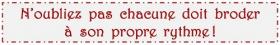 Brodeusement Votre Septembre ! Venez nous rejoindre