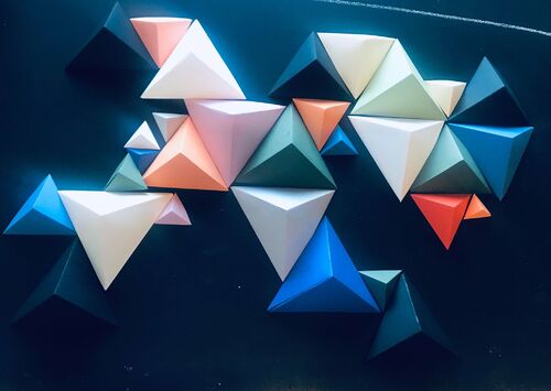 Décoration murale en Origami 