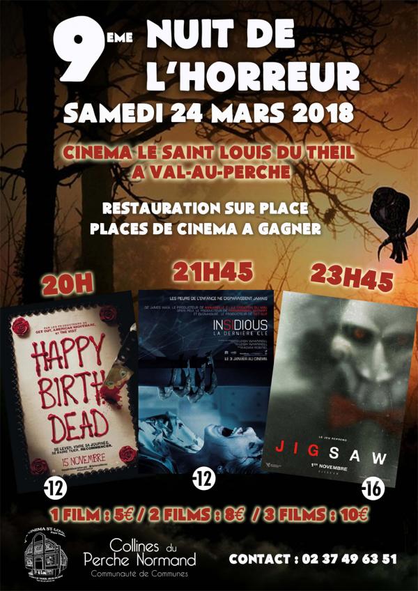 Nuit de l'horreur samedi 24 mars au Saint-Louis