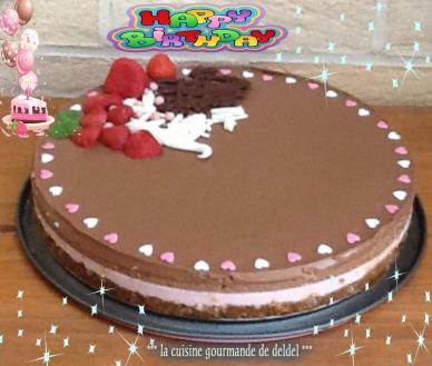 BAVAROIS CHOCOLAT,FRAISE