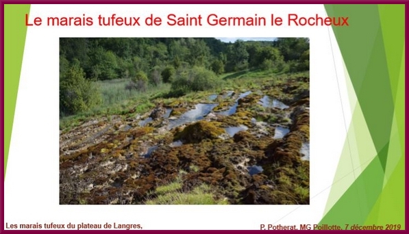 "Les marais tufeux du Plateau de Langres", une conférence proposée par la Société Mycologique du Châtillonnais
