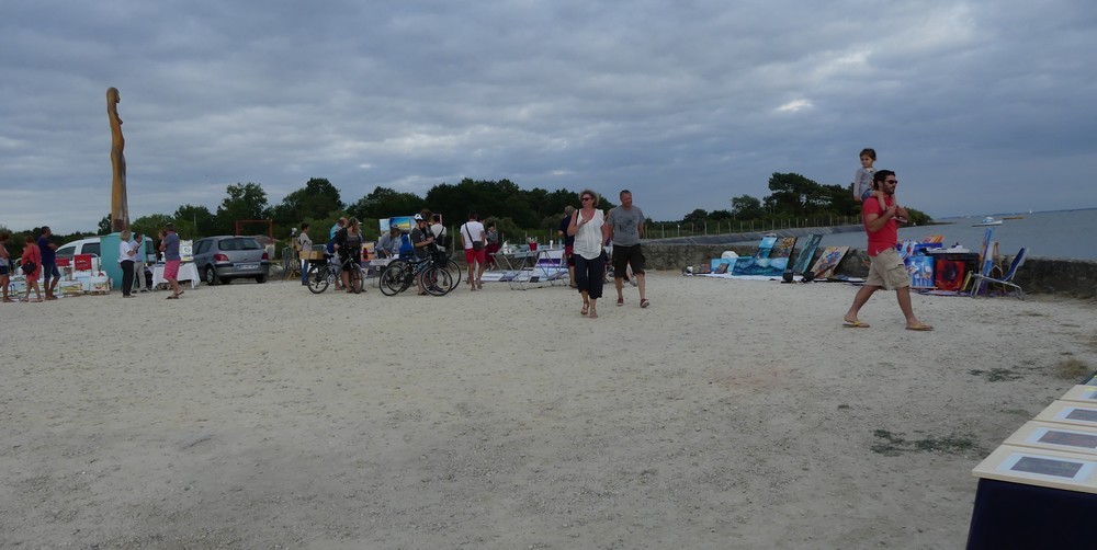 Le port ostréicole à Arès et les peintres...