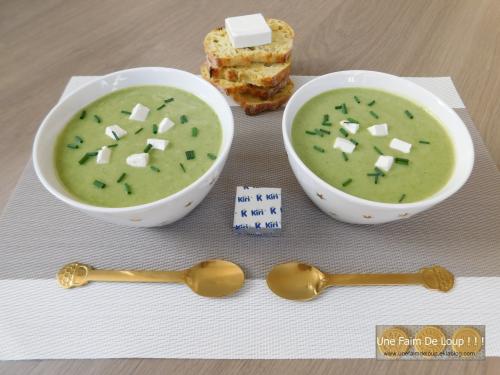 Velouté de courgettes au Kiri