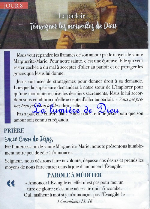 Neuvaine au Sacré Cœur (Paray le monial)