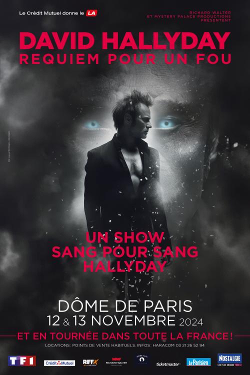 David Hallyday lance la tournée Requiem pour un fou les 12 et 13/11 au Dôme de Paris