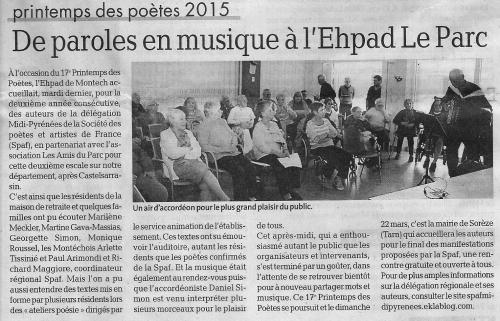 LA PRESSE EN MARS