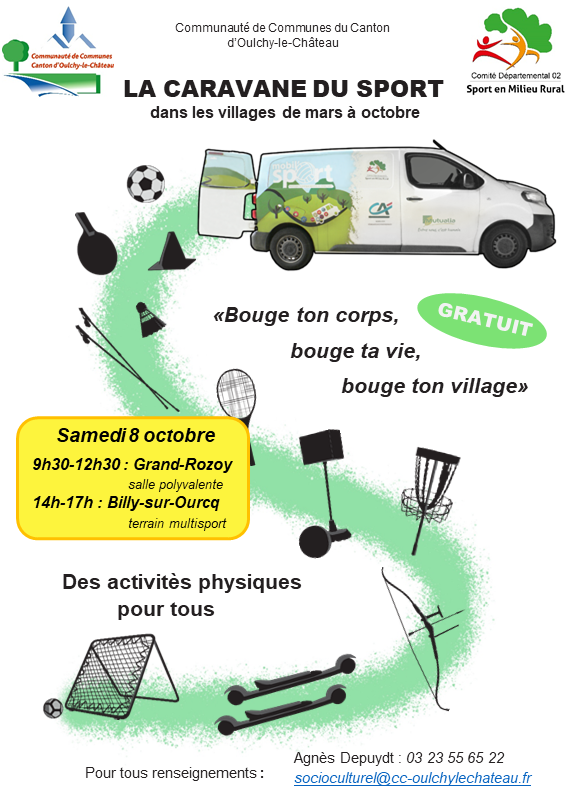 La Caravane du Sport revient à Grand-Rozoy le 8 octobre
