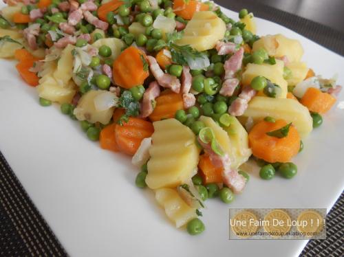 Printanière de légumes aux petits lardons