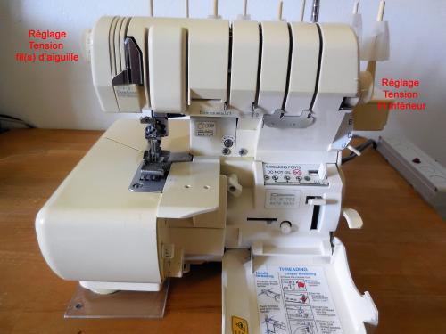 Passage de surjeteuse à recouvreuse sur l'Evolvé