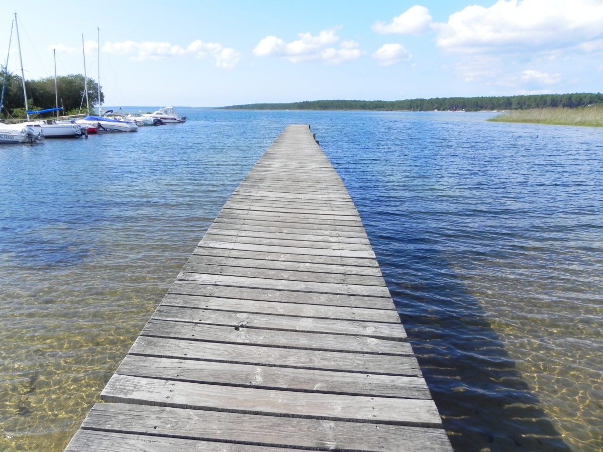 le ponton du lac de Sanguinet