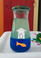 *Jeu sensoriel: océan calmant en bouteille (calming jar)