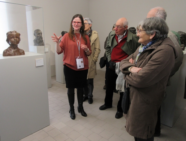 Visite du Musée de Nogent sur Seine avec l'ACC : la partie consacrée à la sculptrice Camille Claudel...