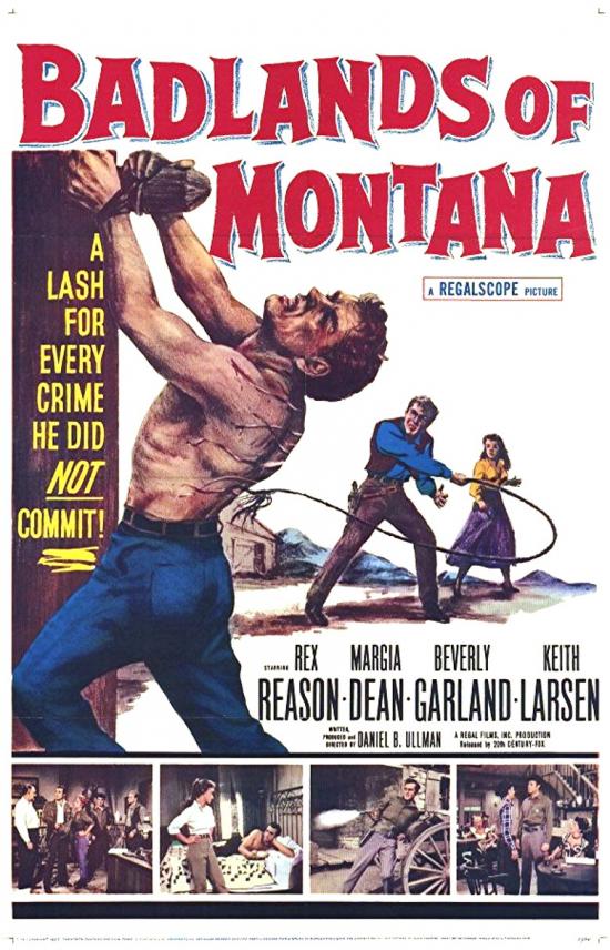 BADLANDS OF MONTANA   BOX OFFICE USA 1957